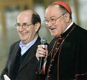  le cardinal Renato Raffaele Martino et Ernesto Olivero